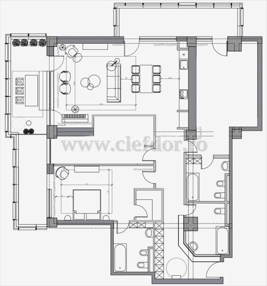 Pipera - 4 camere modern mobilat - 12