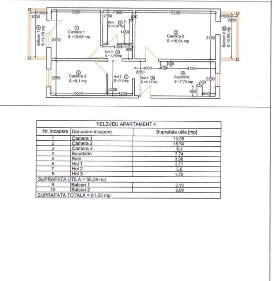 Lipovei | 3 Camere | Decomandat |  Etaj Intermediar | Centrala Proprie - 1