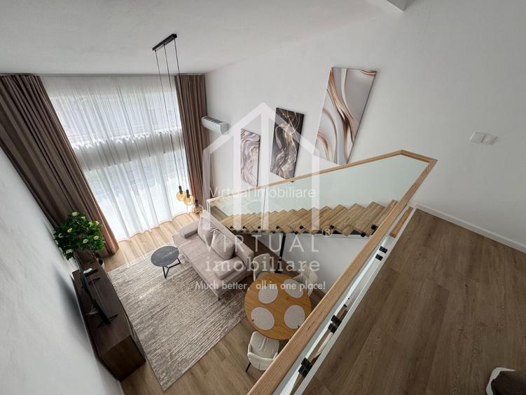 Penthouse mobilat si utilat modern - 89 mp, loc de parcare - 6