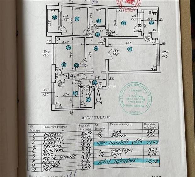 Apartament 4 camere 103 mp 13 Septembrie Marriott - 12