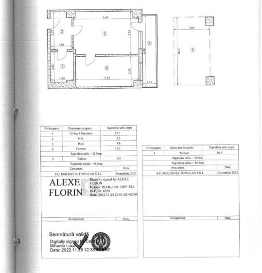 Tudor Vladimiresc - doua camere - bloc nou INTABULAT - etaj intermediar - loc de - 8