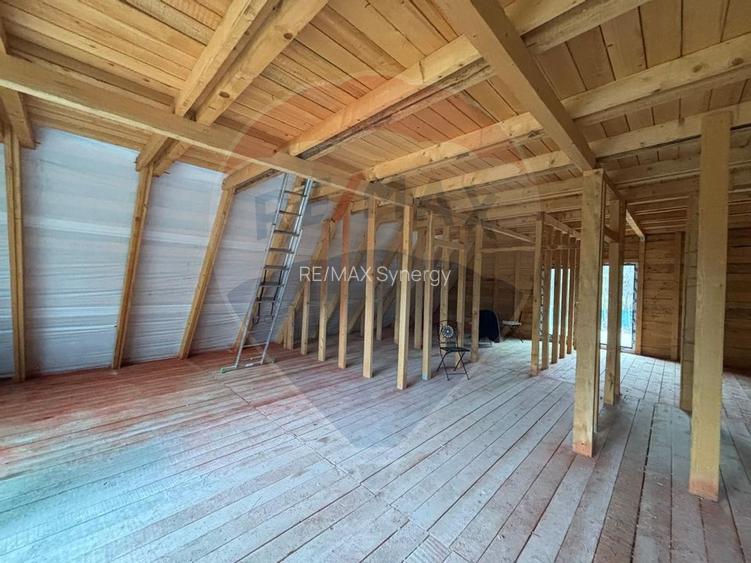 Casă unifamilială tip A-Frame in Snagov 160 mp, structură din lemn - 8