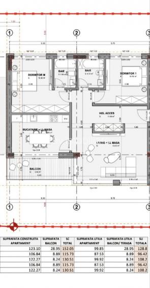 Apartament deosebit 3 camere – Faleza Nord | 96,4 mp | Bloc boutique exclusivist - 2