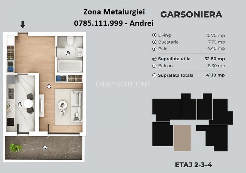 Metalurgiei Carrefour TVA 21% inclus - 2 camere 57mp - bloc nou 2025 - 9