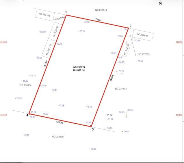 Teren intravilan 580 mp | Sector 3 | Deschidere 17 m | COMISION 0% - 8
