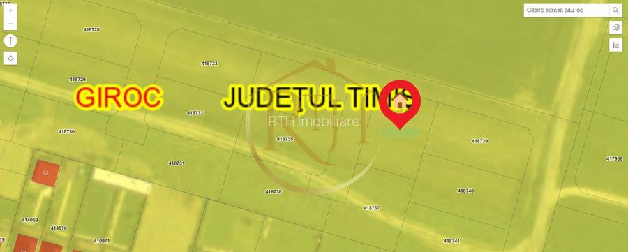 Oferim spre vanzare parcela pentru duplex,  Giroc, suprafata 507 mp, 2 fronturi - 7