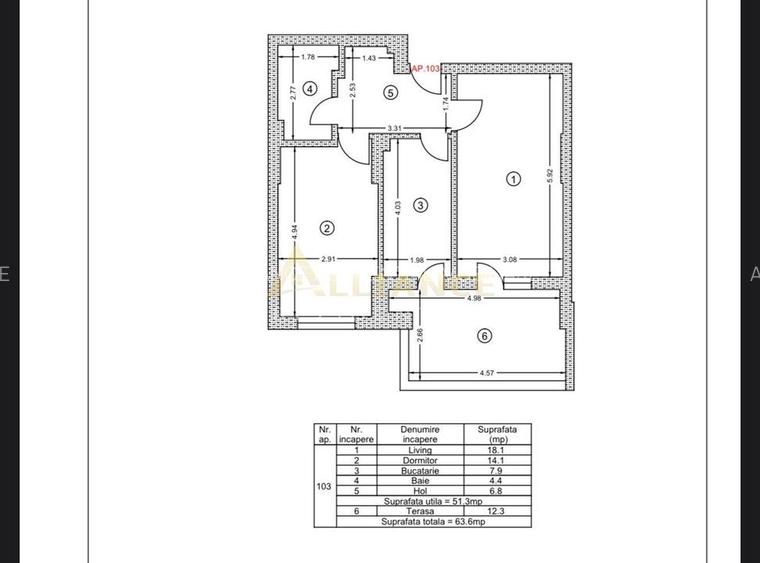 Metrou Berceni Ap 2 Cam Finalizat 63MP - 11