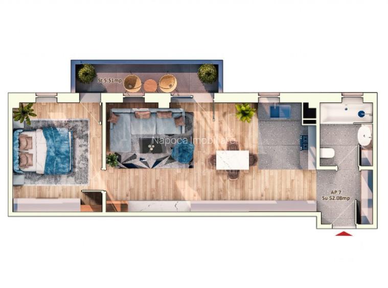 Apartament 2 camere de vanzare in Marasti, Cluj Napoca - 3