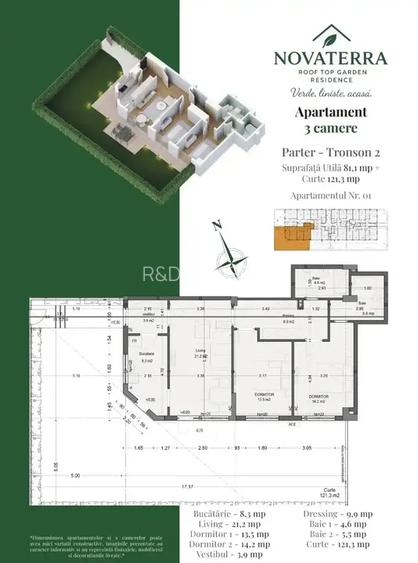 Apartament 3 camere decomandat zona Theodor Palldy Nicolae Tecluu - 2