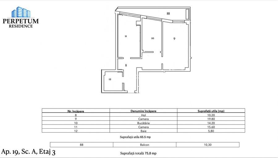 Tomis Nord - Vanzare apartament decomandat cu 2 camere, bloc nou. - 5