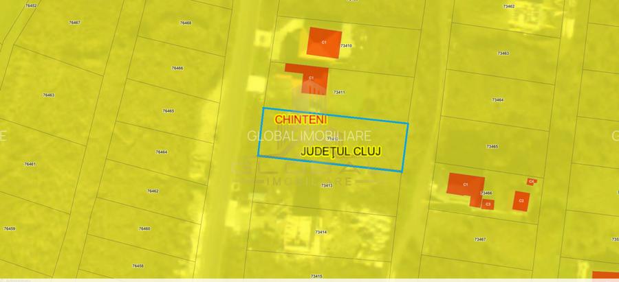 Teren Curti Constructii, 997 mp. str.Unirii Chinteni - Lac Chinteni - 4