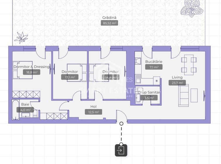 4 Camere cu gradina in Ansamblu rezidențial | Erou Iancu Nicolae Jolie Ville - 14
