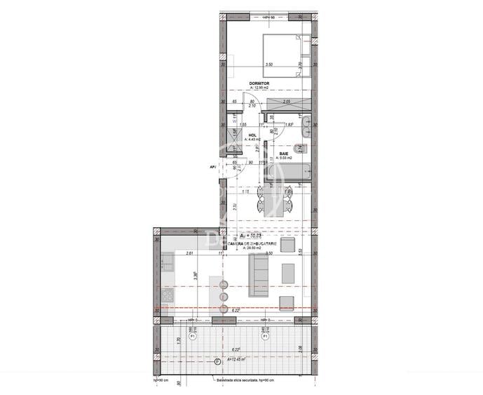 Apartament 2 camere, terasa 12 mp, aer conditionat -clasa energetica A - 5