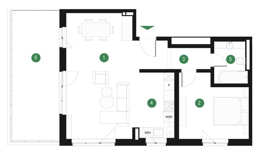 Apartament 2 camere Olga Gudynn - Pădurea Băneasa - zona Pipera - 1