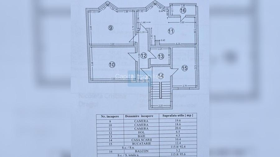 Casa 8 camere, Teren 441 mp, Central - 14