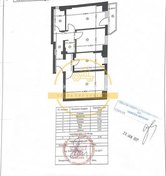 Apartament 3 camere, decomandat, etaj intermediar 65MP! // Pacurari - Alha Bank! - 7
