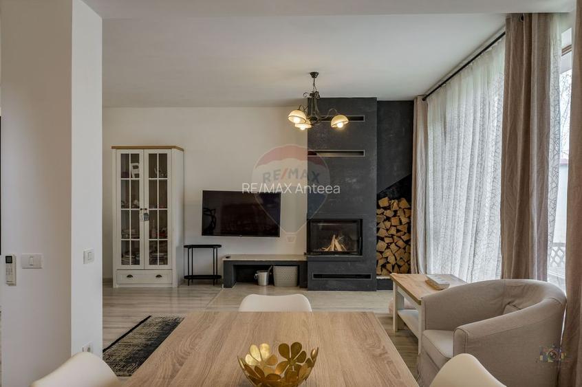 Pipera | 4 camere | semineu + piatra naturala | bucatarie elegantă - 13