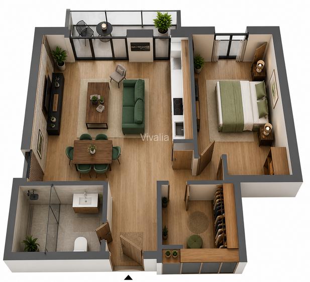 Apartament cu 2 camere premium, comision 0, Vivalia Grand, zona Take Ionescu - 5