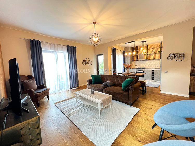 Apartament exclusivist, 92 mp, 2 niveluri, Curte 300mp , Piscina Gruia - 2