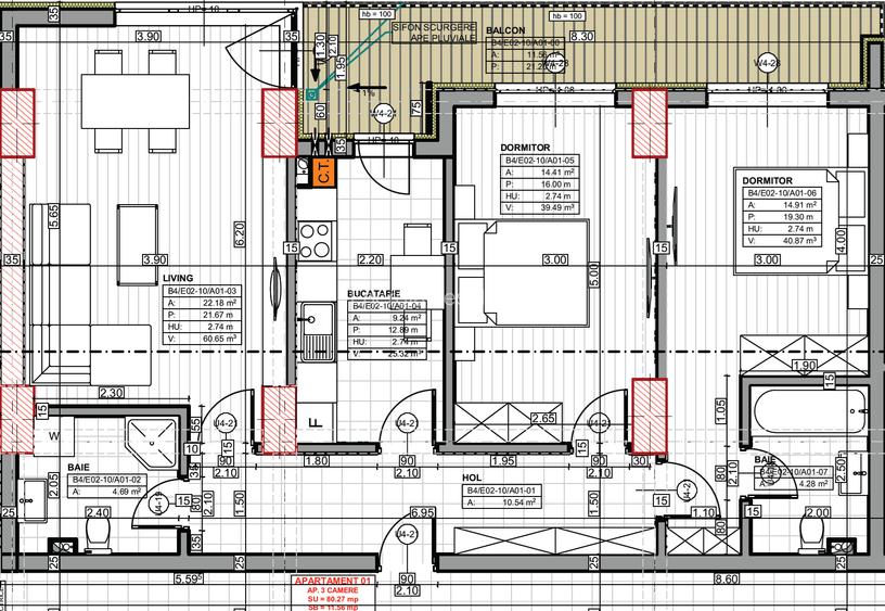 Apartament 3 cam - Energia Residence, Constanta - 2