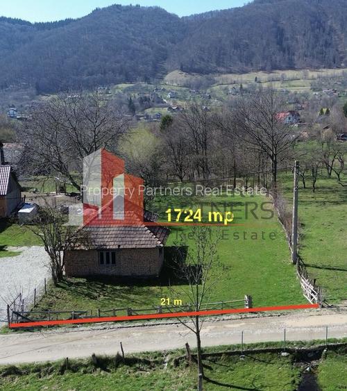 Teren  1.742 mp Bran Predeluț  | utilități | 21 m front stradal - 2
