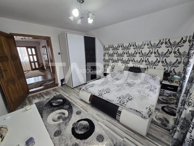 Casa mobilata de vanzare 150 mpu teren 450 mp garaj Piata Cluj Sibiu - 16