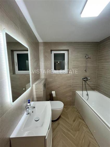 Casa de inchiriat Stupini, mobilata/utilata, P+1+M, 2 dormitoare, teren 300mp, z - 12