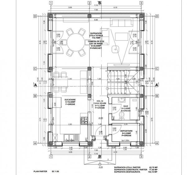 Casa 4 camere de vanzare 117 mpu teren liber 230mp Sibiu in Sura Mica - 5