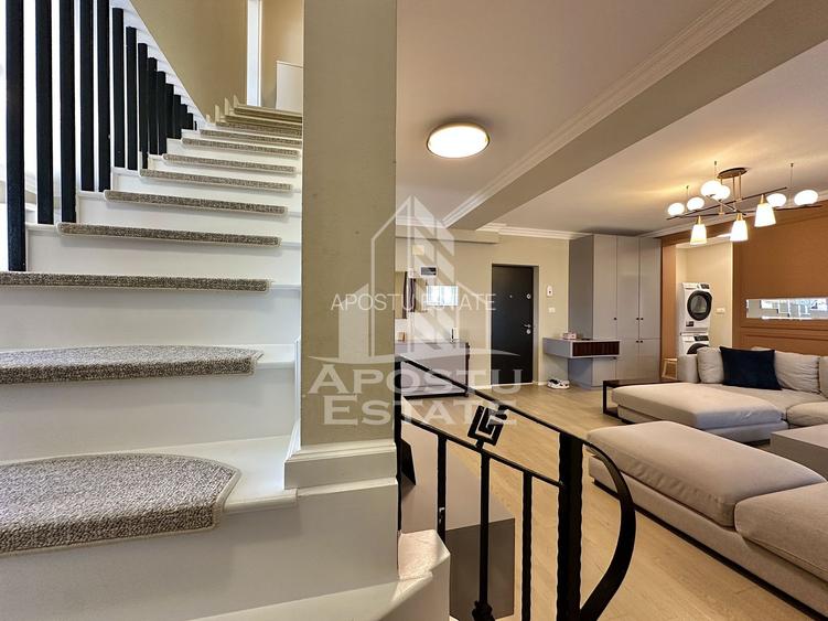 Penthouse 4 camere de vanzare, 2 bai complet mobilat si utilat - Giroc - 22