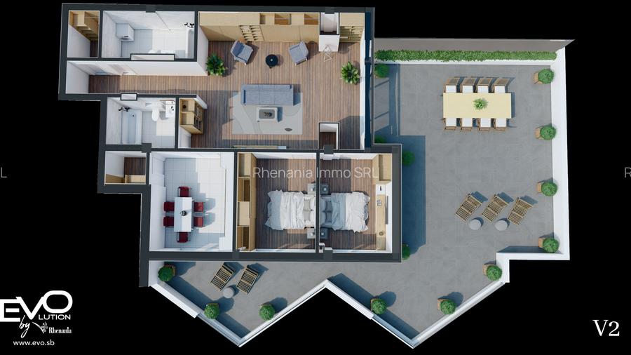 PENTHOUSE 4 CAMERE | 117 MP TERASĂ | SHOPPING CITY SIBIU | Evolution Apartments - 8