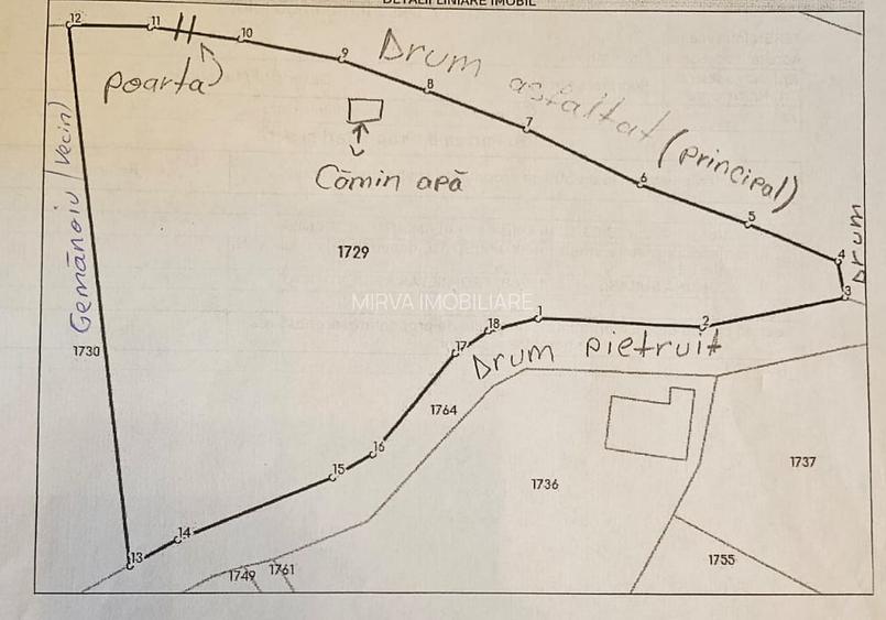 Teren intravilan 2322 mp, Păcuri – vedere superbă spre pădure! - 13