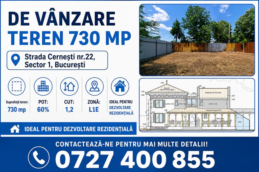 Vanzare teren intravilan 730mp Baneasa – Vatra Noua - Strada Cernesti, nr. 22 - 4