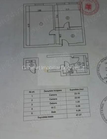 2 camere | Calea Victoriei - Cinemateca Eforie  | 48 mp - 6