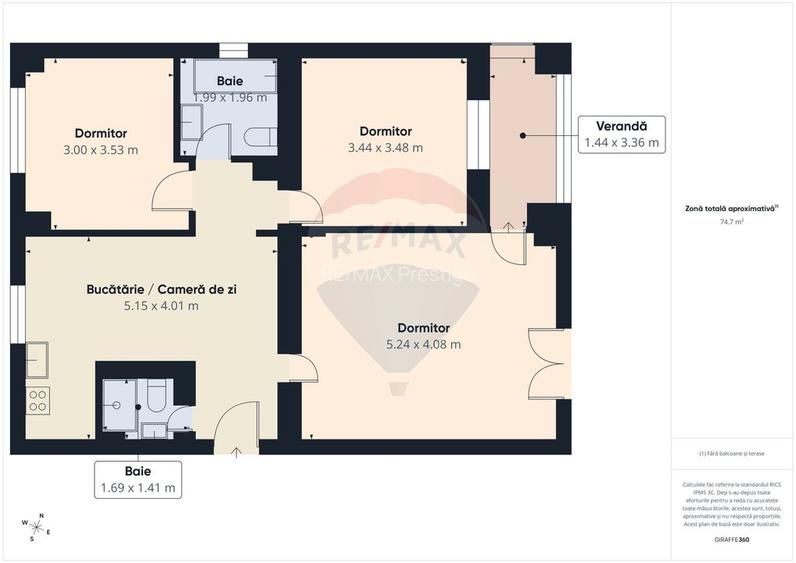 Unirii, 3 dormitoare, 2 băi, renovat, foarte liniștit - 15