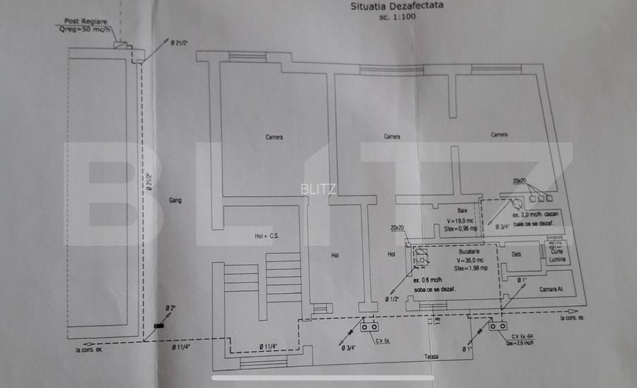 Doua partamente cu potențial de unificare, curte interioară si garaj, str Horea - 12