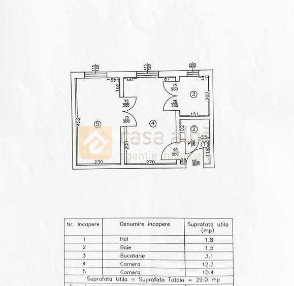 Tatarasi Nord, 2 camere mobilat si utilat, etaj 1 - 11