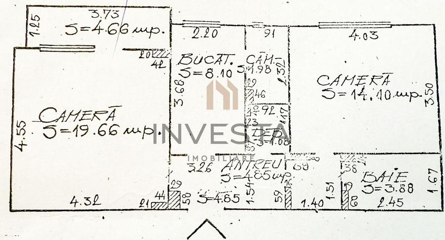 Apartament 2 camere decomandate 58 mp utili, zona strazii Scortarilor! - 1