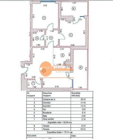 3 camere Victoriei ( bloc 2017-2 terase ) - 7