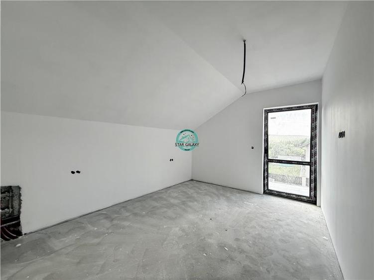 Casa noua cu 5 camere de vanzare semifinisata, teren 500 mp in Corunca