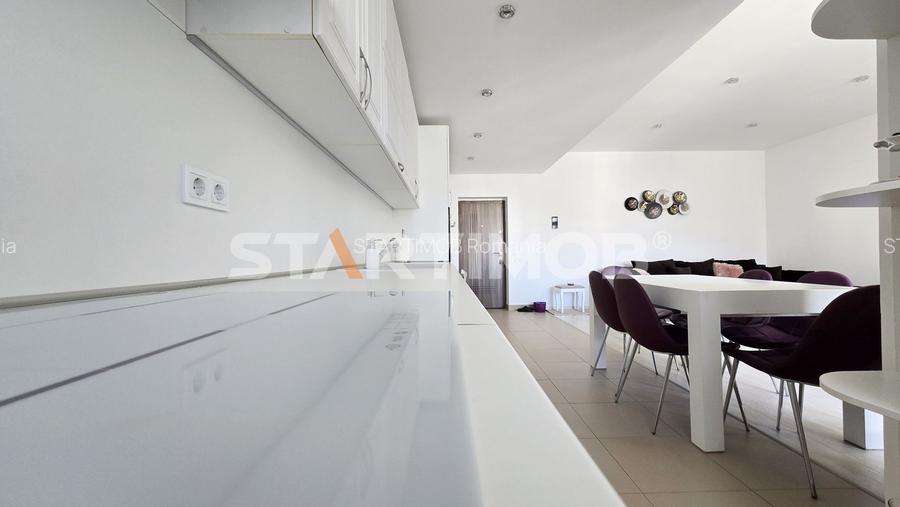 Apartament mobilat 3 camere bloc tip vila zona Coresi - 19