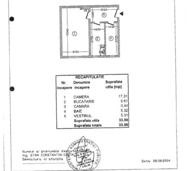 De vanzare Garsonieră LUX Gorjului/Păcii/Centrala Proprie A274