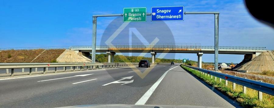 Teren 9Ha -> 16Ha Ha Intravilan , Exit A3 Snagov Ghermanesti Bucuresti-Ploiesti