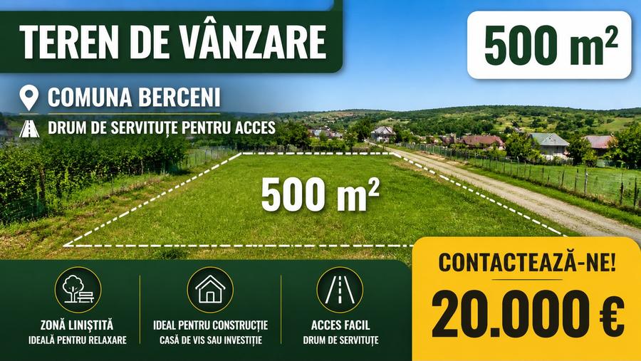 Teren perfect pentru casă sau investiție Comuna Berceni