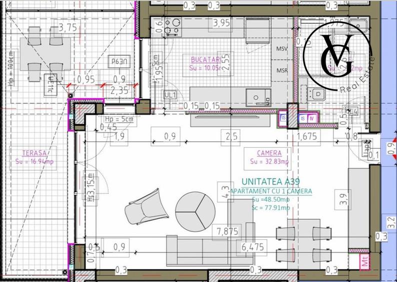 Studio spatios | Complex rezidential | Blue Bike EDEN - 2