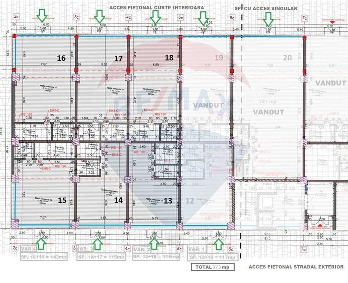 Spațiu comercial vânzare inchiriere 117 - 370 mp Marasti. Comision 0%