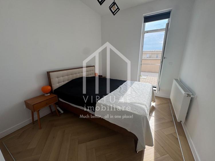 Penthouse cu 2 camere - 41 mp utili + 45 mp terasa + boxa + parcare
