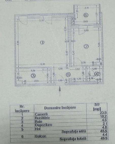 Garsoniera decomandata Brancoveanu adiacent/ Str Dealul Alunis / Bloc Nou 2023