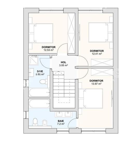 Casa individuala cu 4 camere si teren de 380 mp in Sura Mica