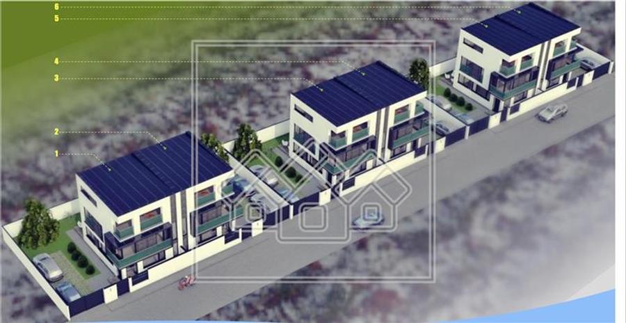 Casa tip duplex in Selimbar, 4 camere, terasa mare, teren 214 mp