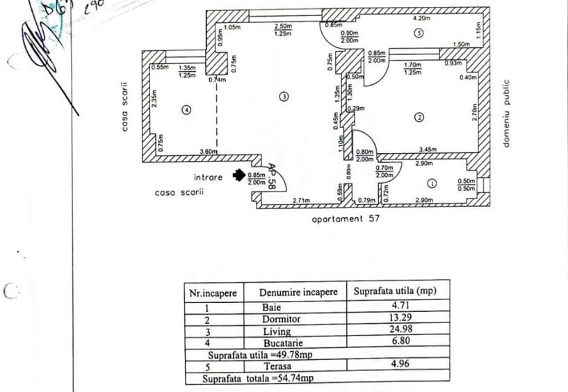 2 camere +terasa 55 mp | Parcare | Etaj 9/9 | Compozitorilor – BN 9